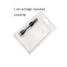 Factory Wholesale 1 ML Round Tip Vape Pen Cartridge Clamshell Packaging